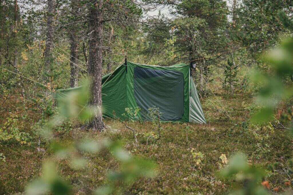 Kiilopään leirintäalueen telttamajoitus